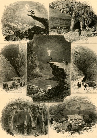 Scenes in Mammoth Cave by Alfred Rudolph Waud