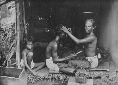 A Ceylon Shave, c1890, 1910 by Alfred William Amandus Plate