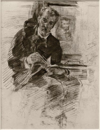 Reading Man by Alfred William Finch