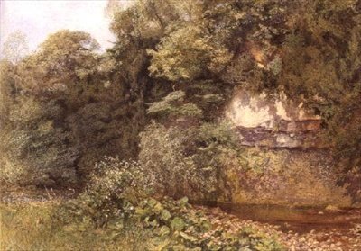 A Still Pool Below Rocks by Alfred William Hunt