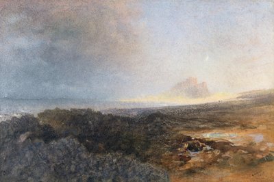 Bamburgh Castle, Northumberland, 1877 by Alfred William Hunt