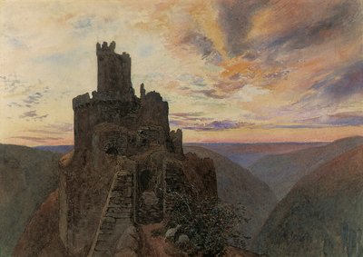 Ehrenburg on the Mosel by Alfred William Hunt