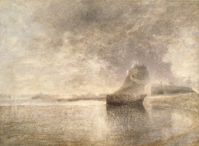 Holy Island Castle, Northumbria by Alfred William Hunt