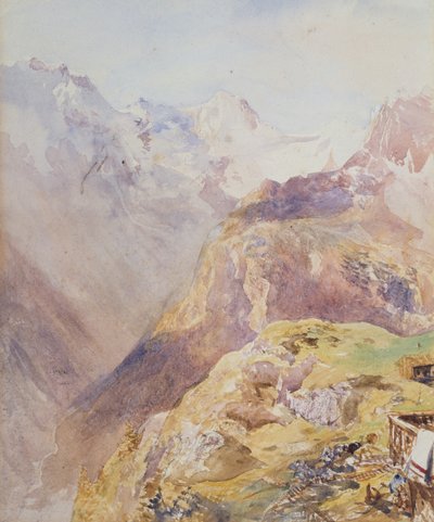 Lauterbrunnen Valley from Murren by Alfred William Hunt