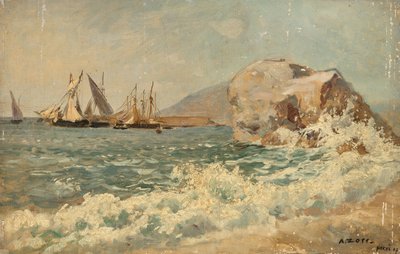 Surf at Nervi by Alfred Zoff