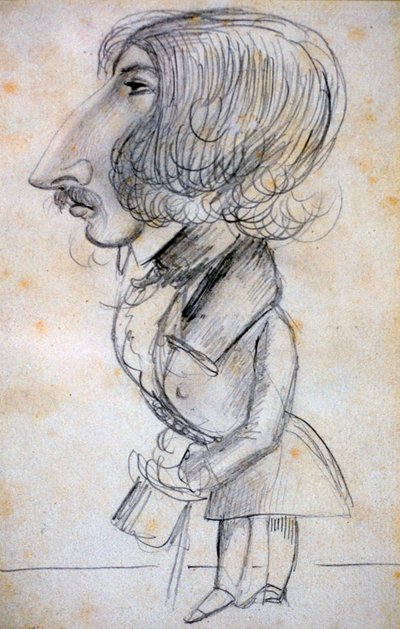 Self Portrait, 1838 by Alfred de Musset