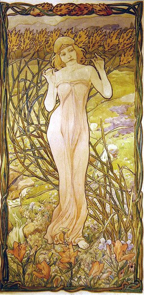 Woman Playing the Flute by Alfredo Baruffi