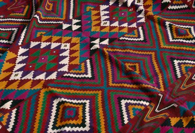 Carpet from the Mzab valley, detail by Algerian School