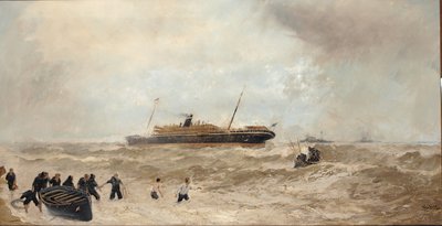 Wreck of the Delhi off Cape Spartel by Algernon Yockney