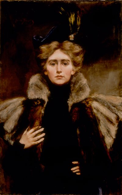 Natalie in Fur Cape by Alice Pike Barney