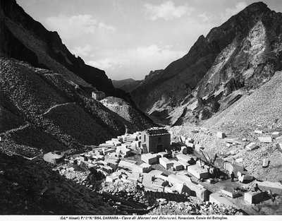 Ravaccione quarries, near Carrara by Fratelli Alinari