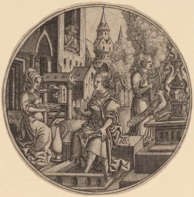 David and Bathsheba by Allaert Claesz