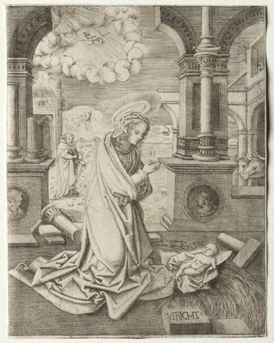 The Nativity by Allaert Claesz