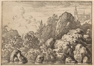 Church on a Hill by Allart van Everdingen