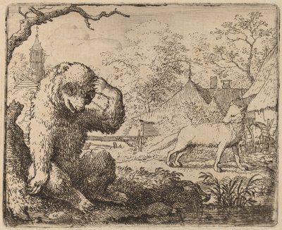 Reynard Mocks the Woeful Bear by Allart van Everdingen