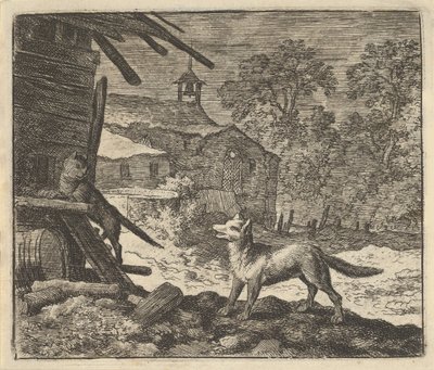 The Cat Climbs a Barn, 1650-75 by Allart van Everdingen