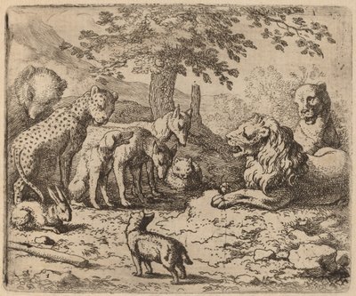 The Lion Seeks Advice by Allart van Everdingen