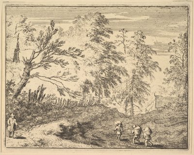 The Three Porters by Allart van Everdingen