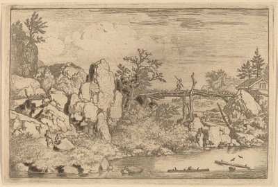 Two Logs in the Water by Allart van Everdingen