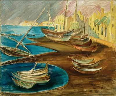 Fishing Boats in the Port of Tarragona by Alma Del Banco