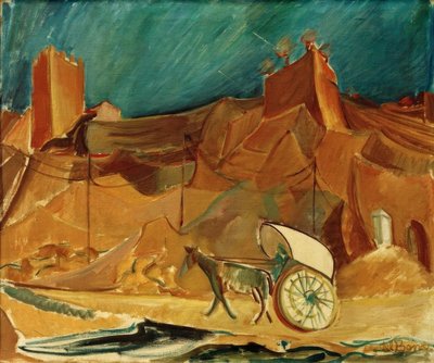 Spanish Landscape with Carriage by Alma Del Banco