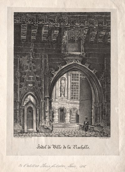 Hotel de Ville de la Rochelle, France by Alois Senefelder