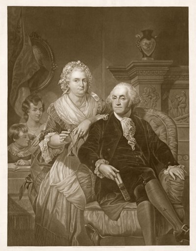 Washington at Home, pub. 1867 by Alonzo Chappel