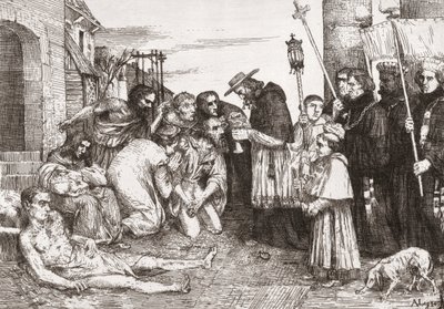 Plague Victims of Rome by Alphonse (after) Legros
