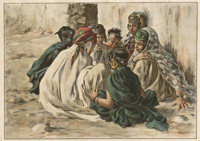 Girls Playing in Laghouat, 1899 by Alphonse Etienne Dinet