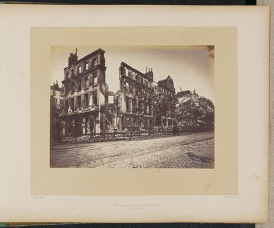 The Deffieux Restaurant Burned Down, Boulevard Saint-Martin by Alphonse J. Liébert