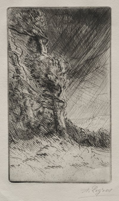 A Gust of Wind by Alphonse Legros