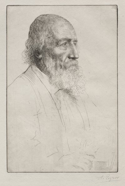 Alfred Lord Tennyson by Alphonse Legros