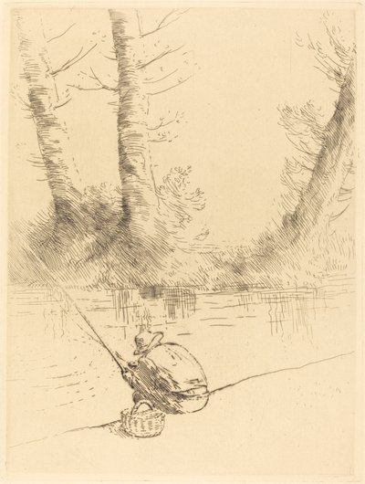 Angler by Alphonse Legros