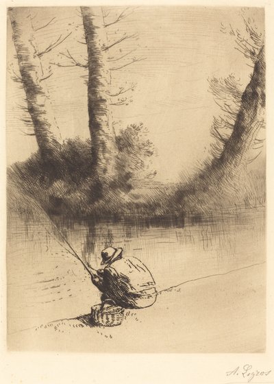 Angler by Alphonse Legros