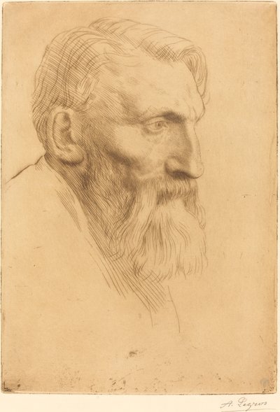 Auguste Rodin by Alphonse Legros
