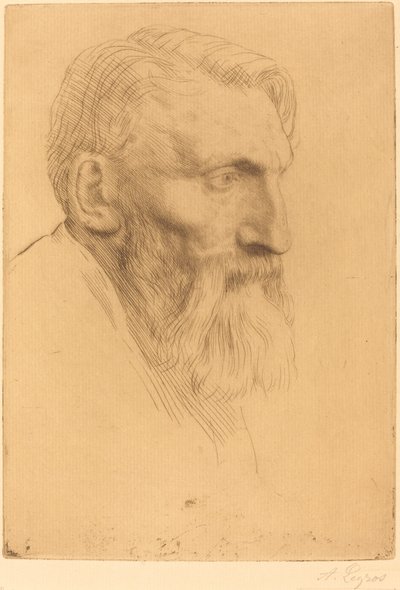 Auguste Rodin by Alphonse Legros