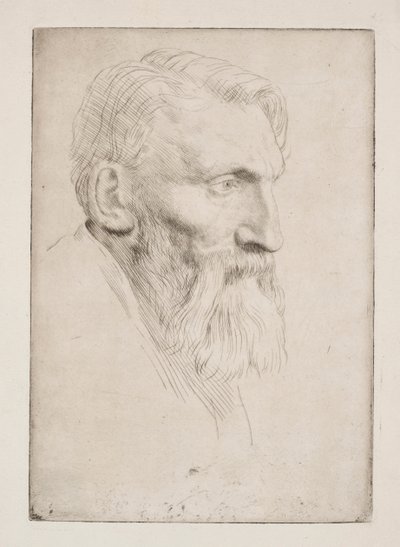 Auguste Rodin by Alphonse Legros