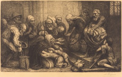 Beggars of Brussels (Les mendiants de Bruges) by Alphonse Legros