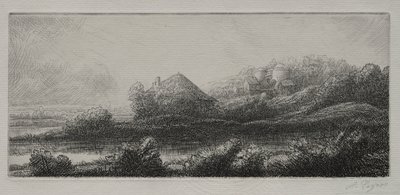 Cabin in the Marsh by Alphonse Legros