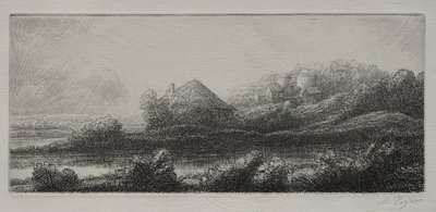 Cabin in the Marsh by Alphonse Legros