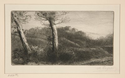 Sunset by Alphonse Legros