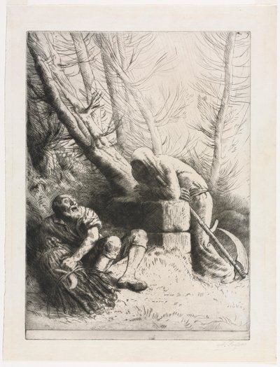 Death and the Woodcutter by Alphonse Legros