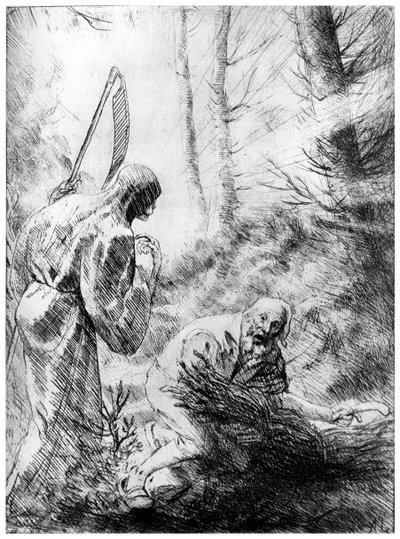 Death of a Woodhewer by Alphonse Legros
