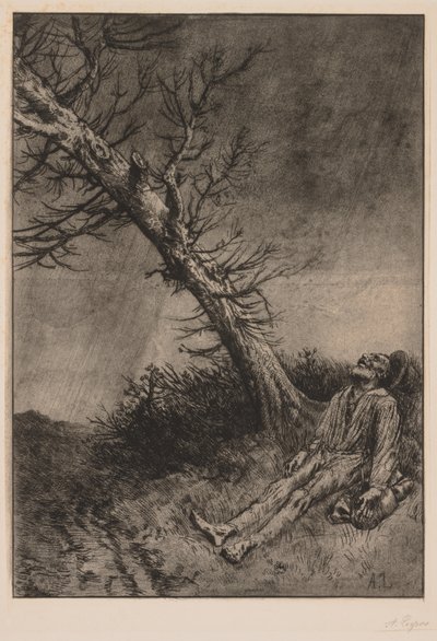 Death of the Vagabond by Alphonse Legros