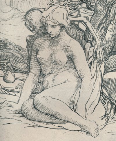 Death the Wooer, c1895, 1923 by Alphonse Legros