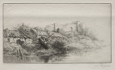 Deserted Village by Alphonse Legros