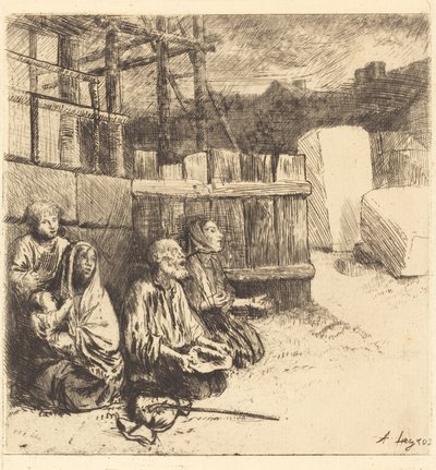 English Beggars by Alphonse Legros