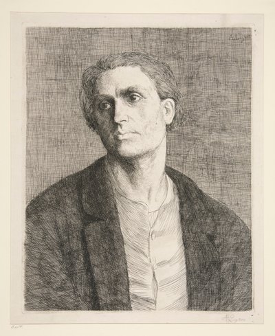 Study of a Head by Alphonse Legros