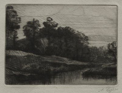 Evening by Alphonse Legros