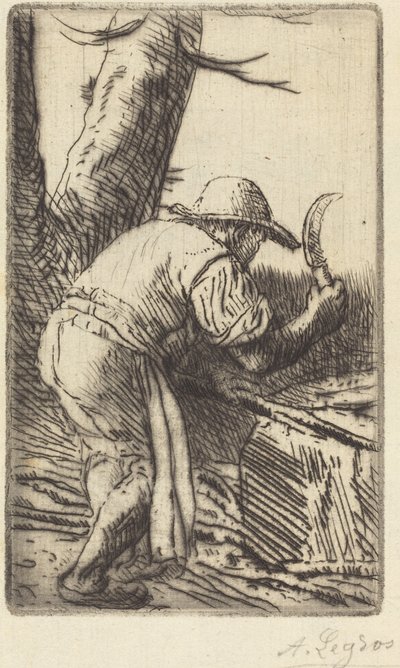 Fagot-cutter by Alphonse Legros